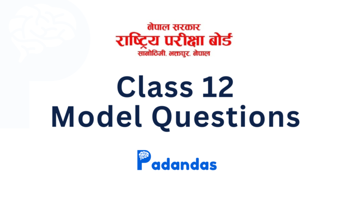 class 12 model questions